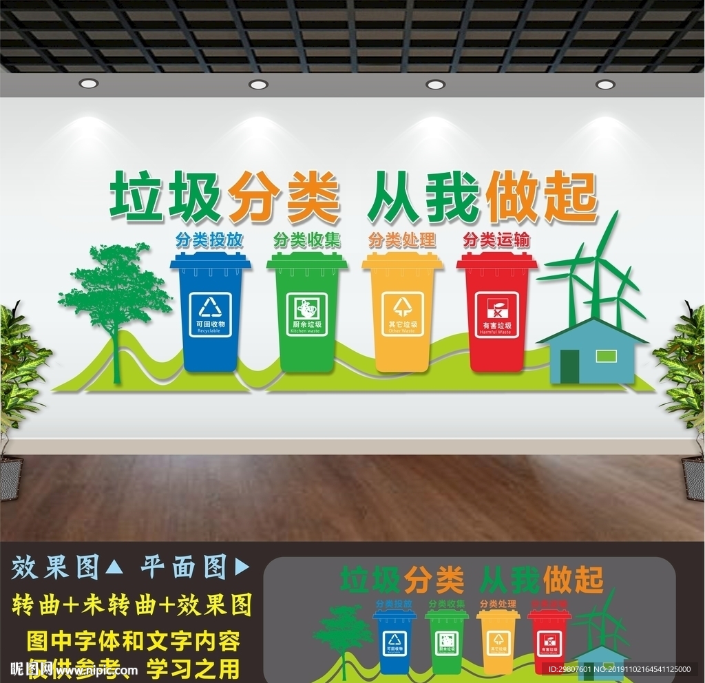 垃圾分類文化墻設(shè)計(jì)圖 融合廣告設(shè)計(jì)與公共美育的創(chuàng)新實(shí)踐